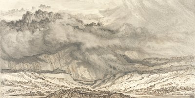 Snowdon, ein herannahender Sturm, 1853 von James Ward